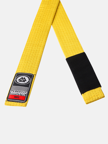 Kids BJJ Gi Belt Solid Yellow, Photo № 2