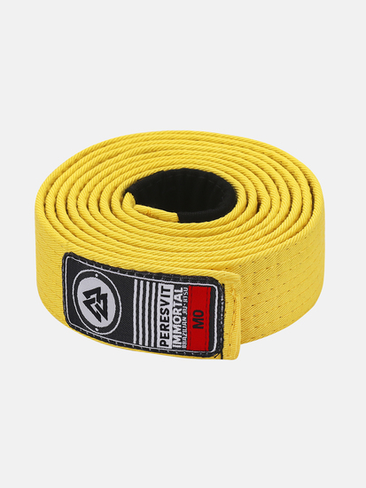 Kids BJJ Gi Belt Solid Yellow