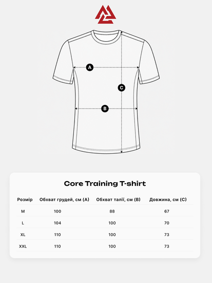 Core Training T-shirt Steel Blue, Photo № 5