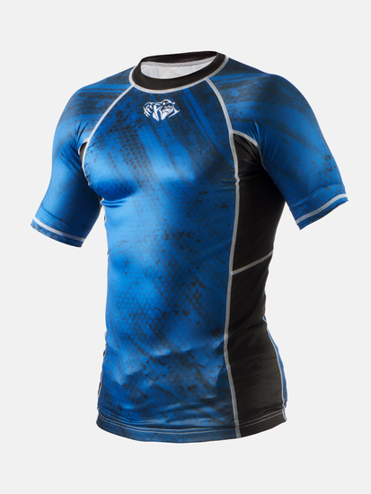 Peresvit Immortal Silver Force Rashguard Short Sleeve Dark Marine