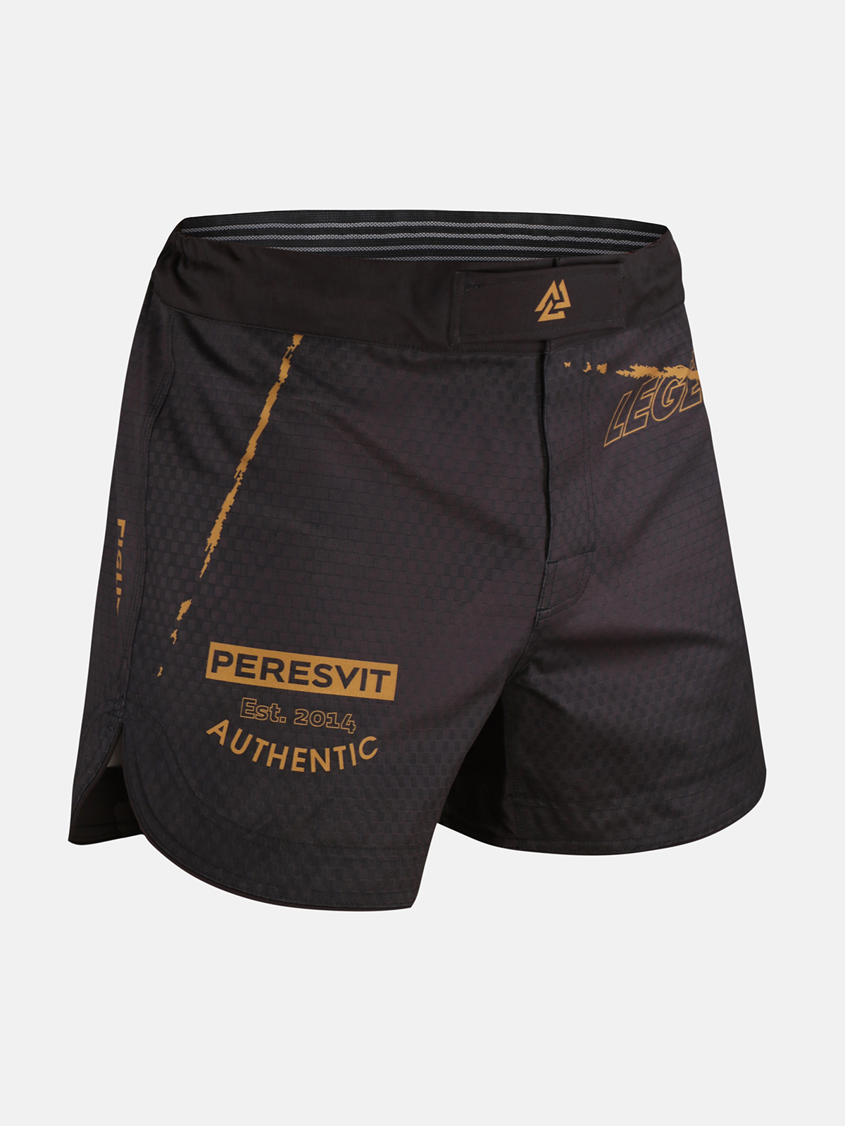 Peresvit Legend ММА Fight Shorts Black Rain Medium Length, Photo № 3