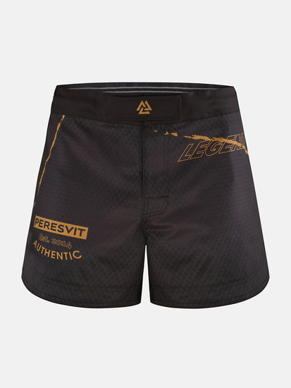 Peresvit Legend ММА Fight Shorts Black Rain Medium Length