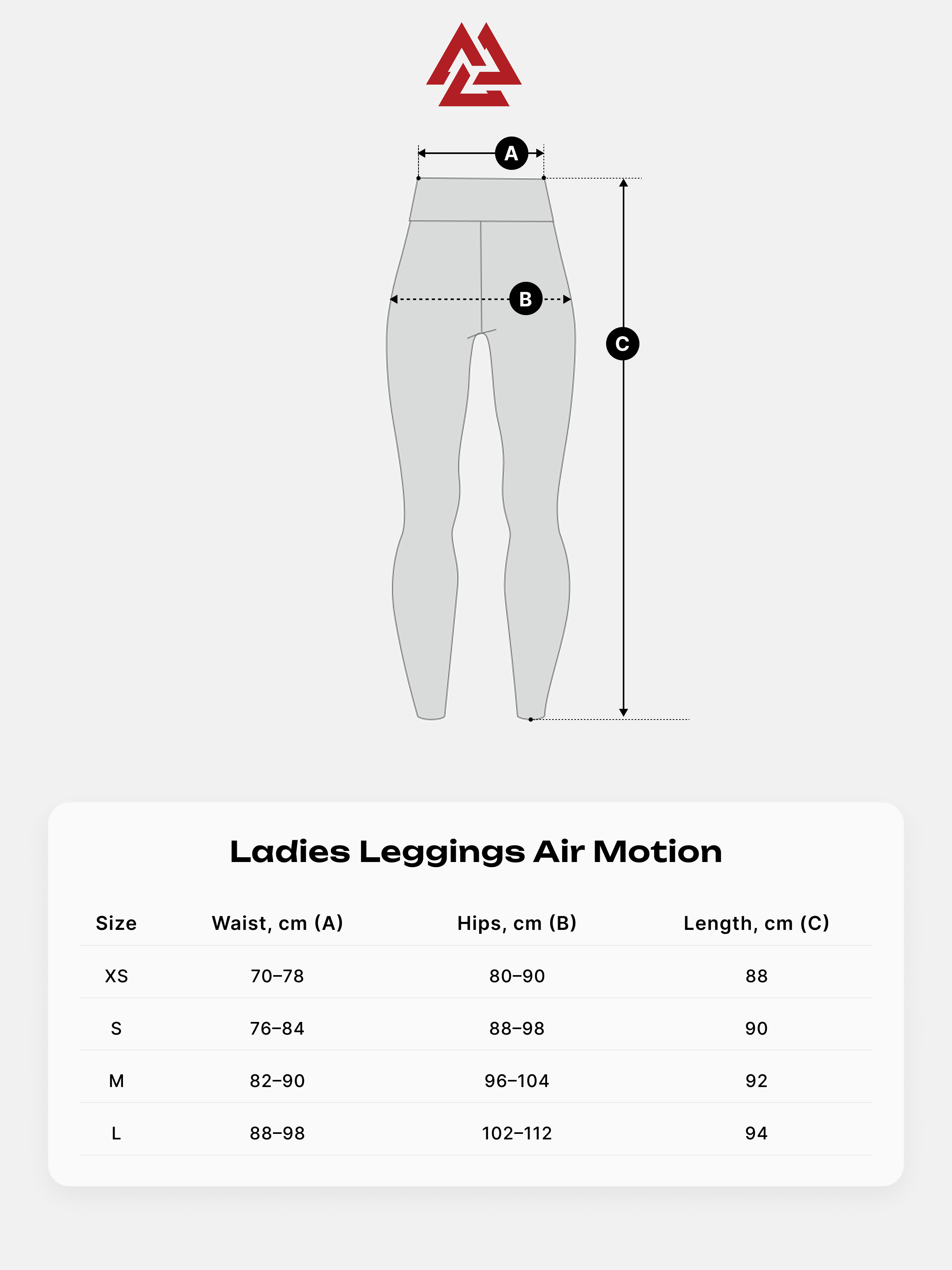 Air Motion Ladies Printed Leggings Triangle Curls, Photo № 4