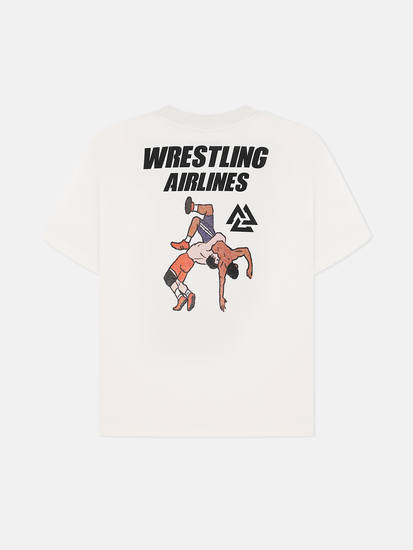 Wrestling Airlines T-shirt White, Photo № 9