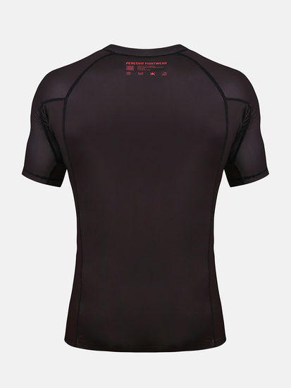 Core Rashguard Short Sleeve Black Red, Photo № 2