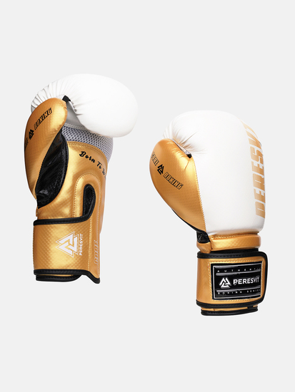 Peresvit Core Boxing Gloves Gold White, Photo № 3