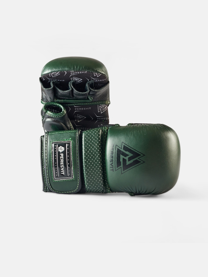 Core Leather MMA Gloves Military Green, Photo № 4