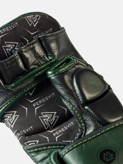 Core Leather MMA Gloves Military Green, Photo № 6