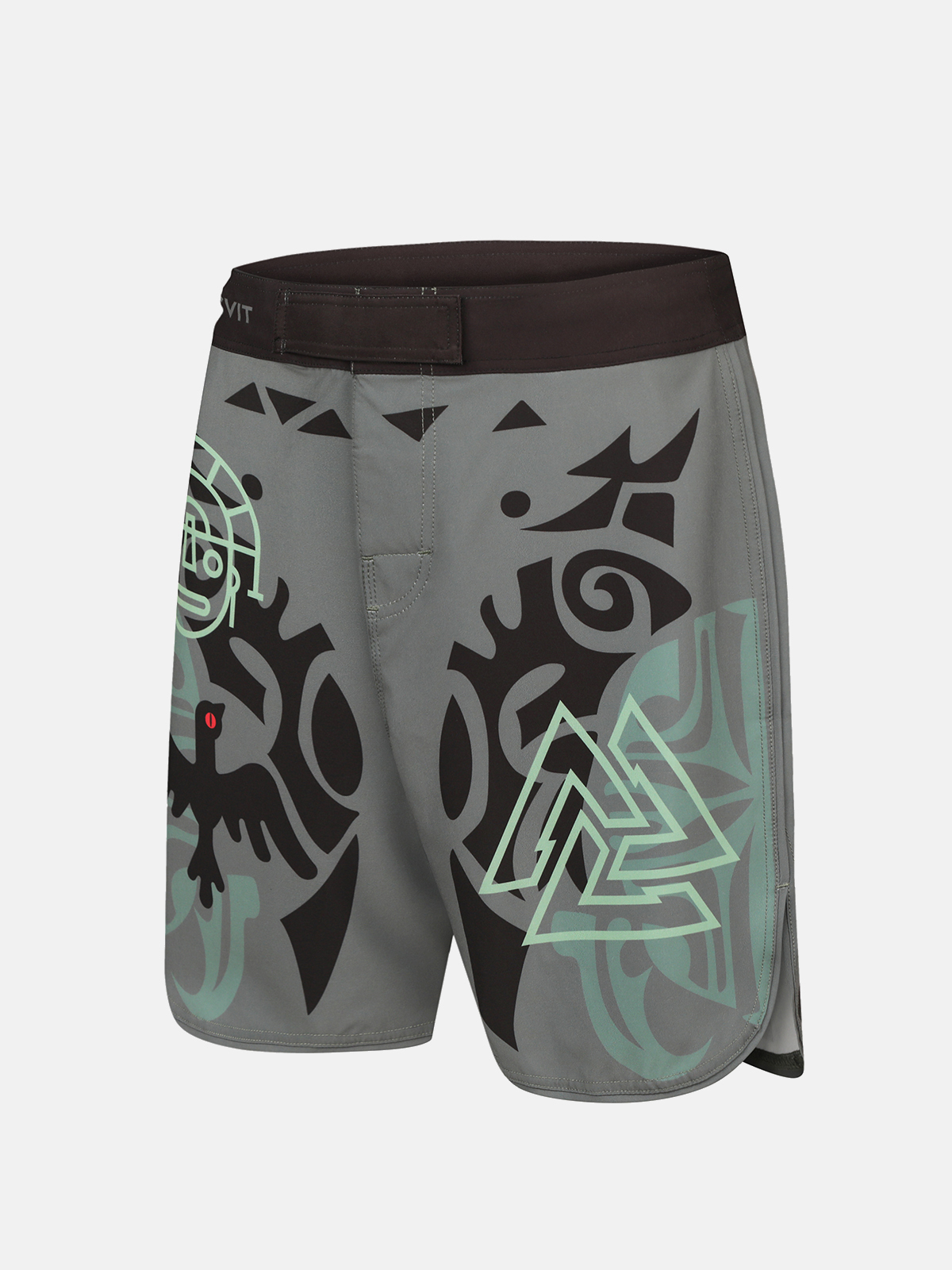 Peresvit Maori MMA Shorts Black Military Green, Photo № 3