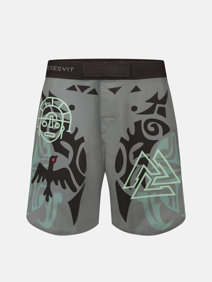 Peresvit Maori MMA Shorts Black Military Green, Photo № 3
