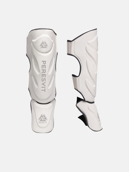 Flame Shinguards White Grey