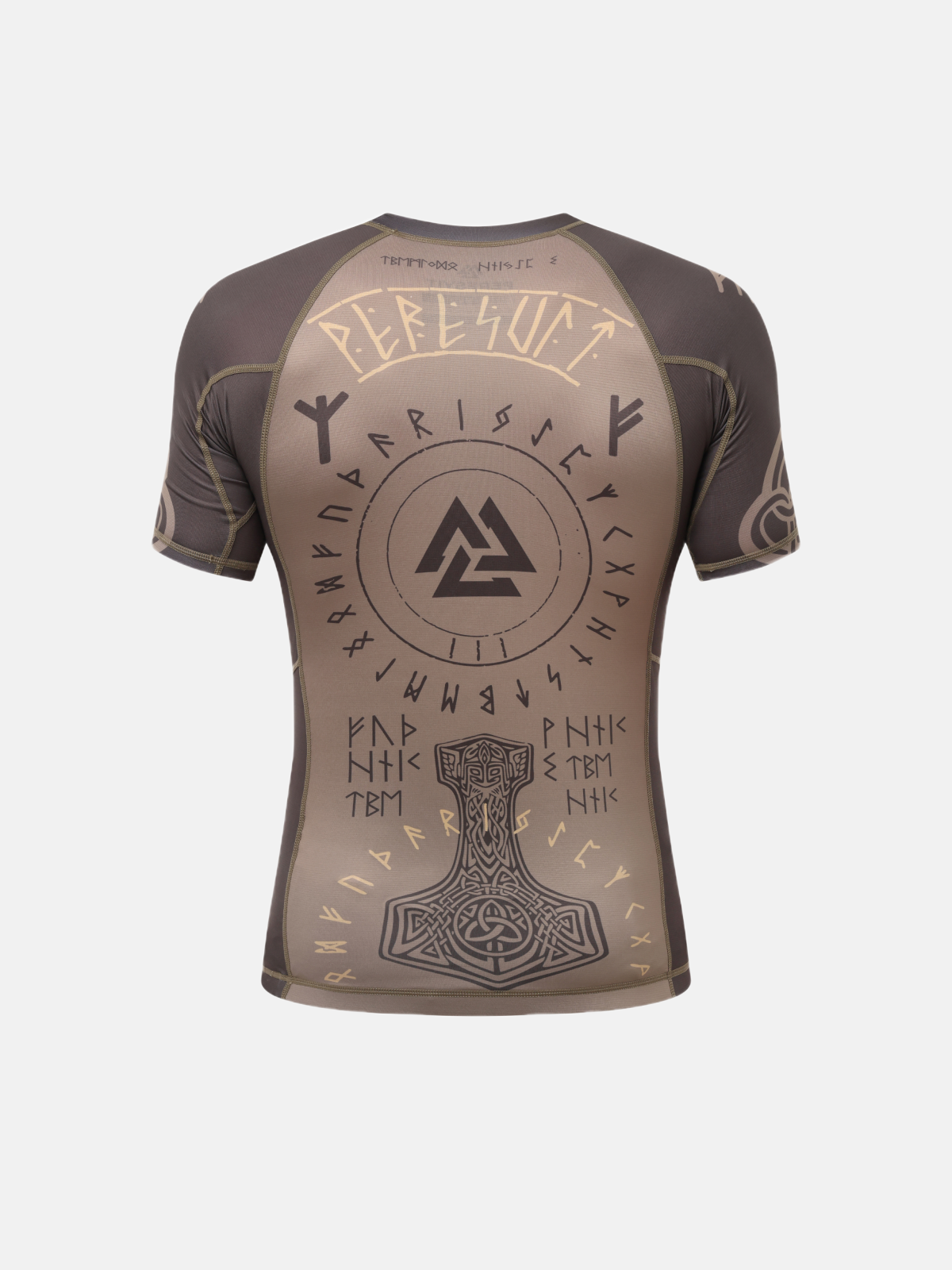 Valhalla Rashguard Short Sleeve Ash Brown, Photo № 2