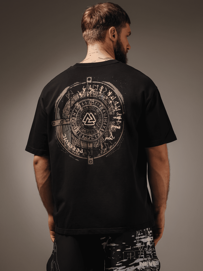 Oversized Imprint T-shirt Roast Black