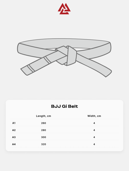 Immortal BJJ Gi Belt Black, Photo № 4