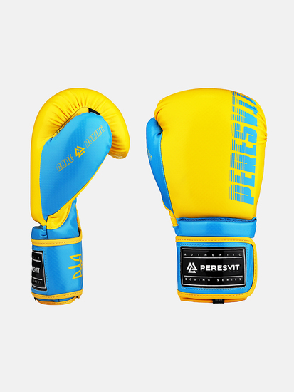 Core Boxing Gloves Blue Yellow