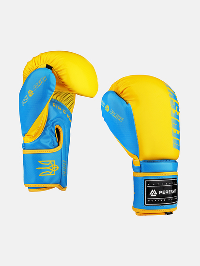 Core Boxing Gloves Blue Yellow, Photo № 3
