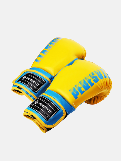 Core Boxing Gloves Blue Yellow, Photo № 4