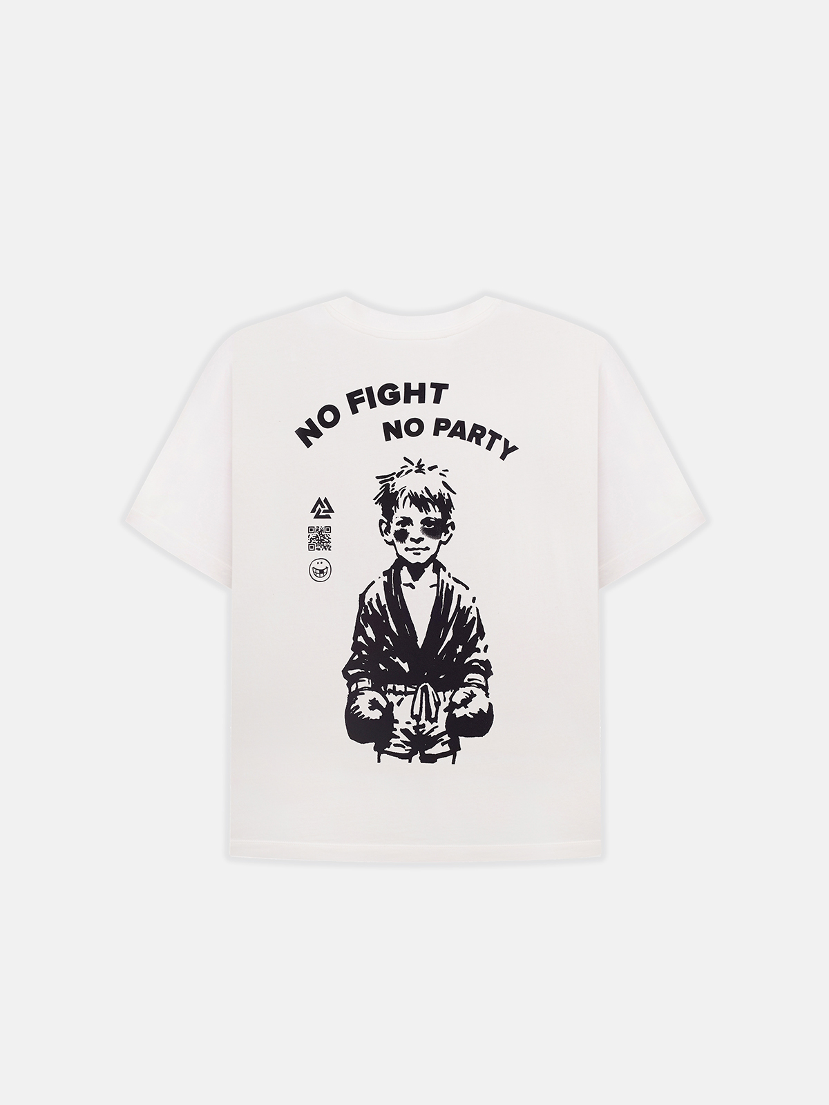 Peresvit Kids No Fight No Party T-shirt White, Photo № 2