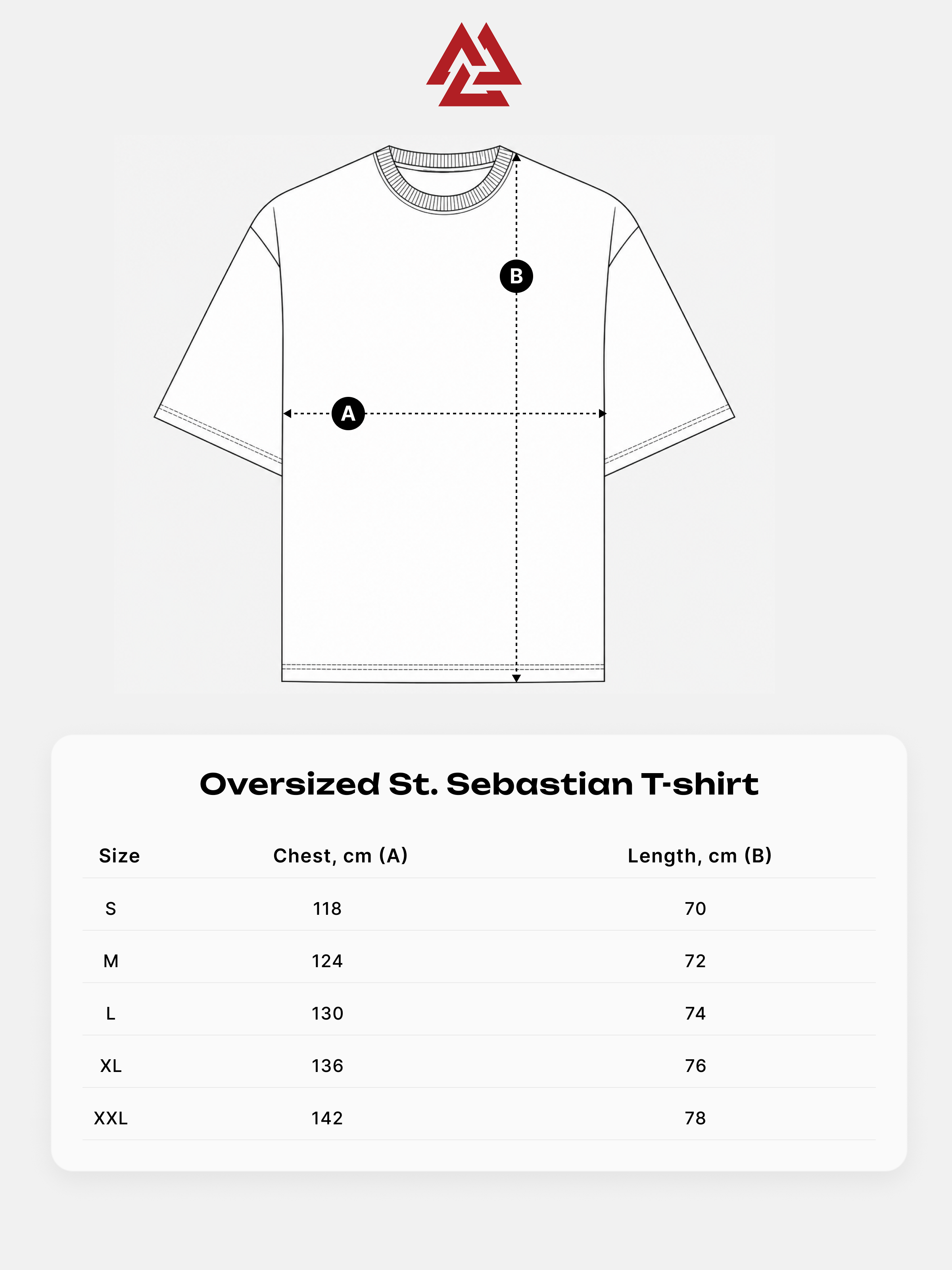 Oversized St. Sebastian T-shirt Roast Red, Photo № 7