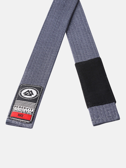 Kids BJJ Gi Belt Solid Grey, Photo № 2