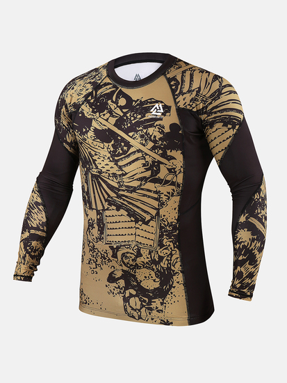 Hokusai Rashguard Long Sleeve Sand, Photo № 3