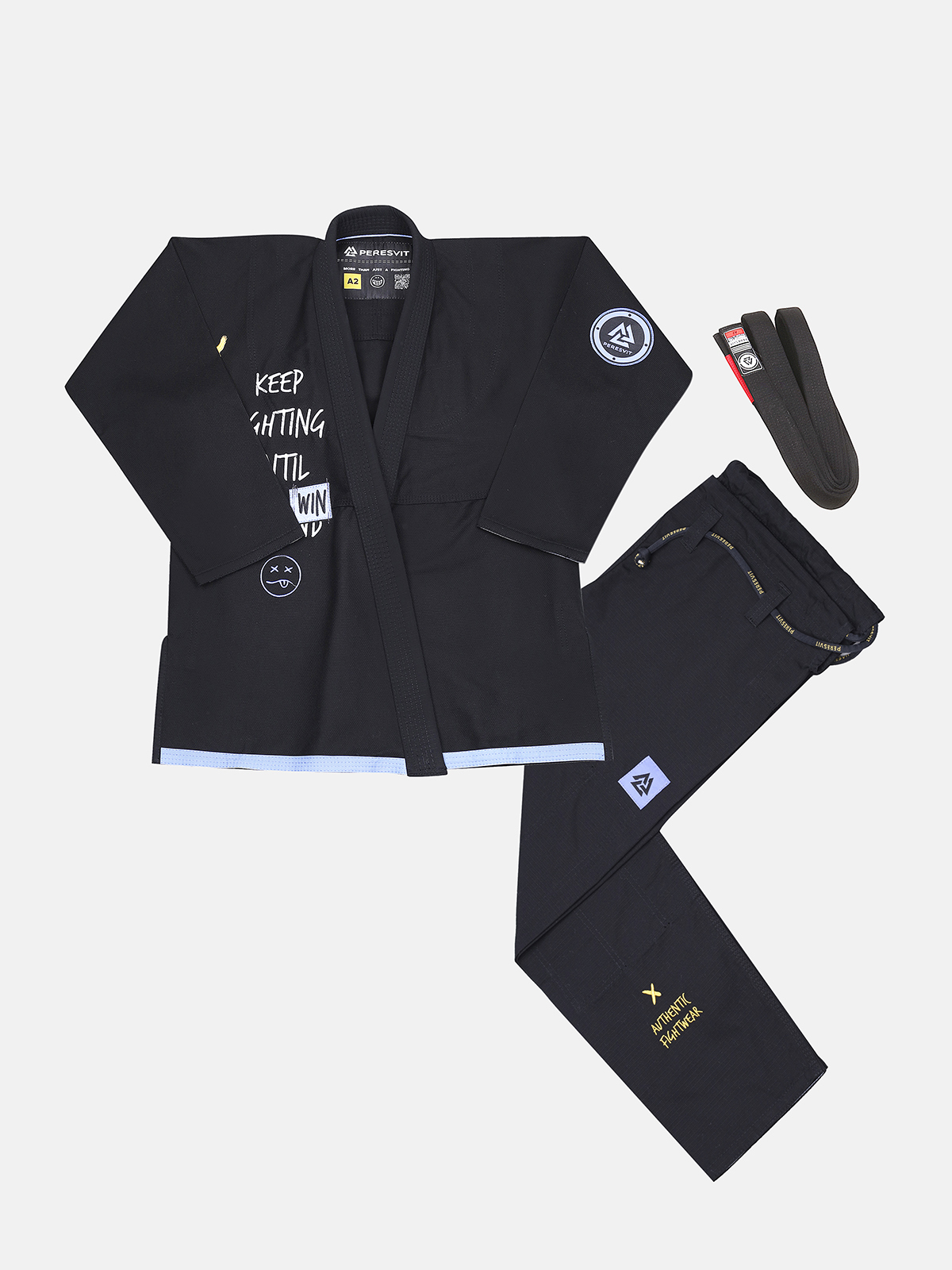 Peresvit Keep Fighting Gi for Adults Black, Photo № 12