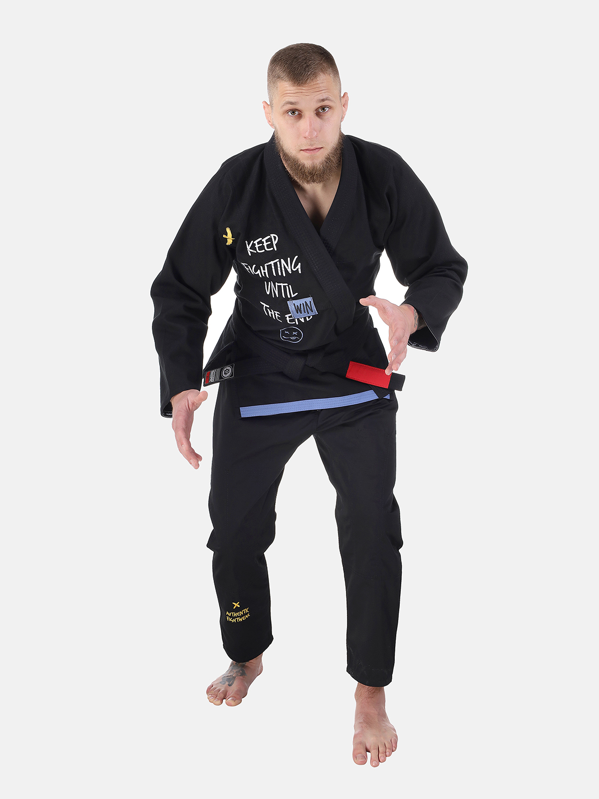 Peresvit Keep Fighting Gi for Adults Black, Photo № 3