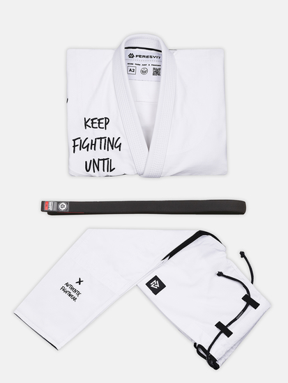 Peresvit Keep Fighting Gi for Adults White, Photo № 11