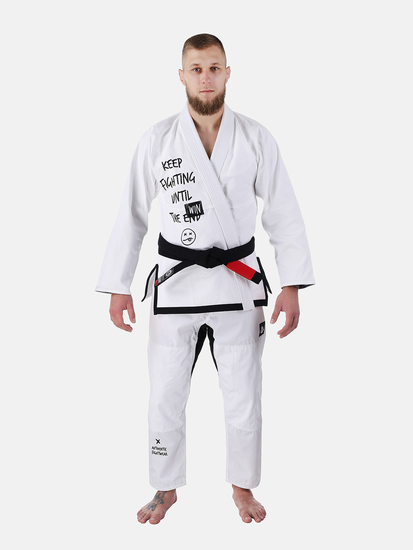 Peresvit Keep Fighting Gi for Adults White
