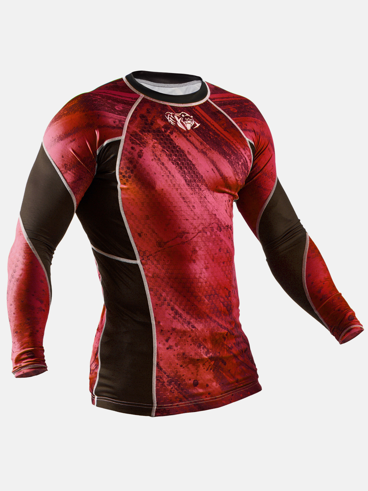 Peresvit Immortal Silver Force Rashguard Long Sleeve Red Burn, Photo № 3