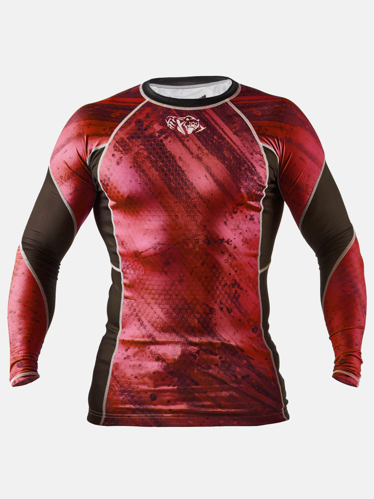 Peresvit Immortal Silver Force Rashguard Long Sleeve Red Burn
