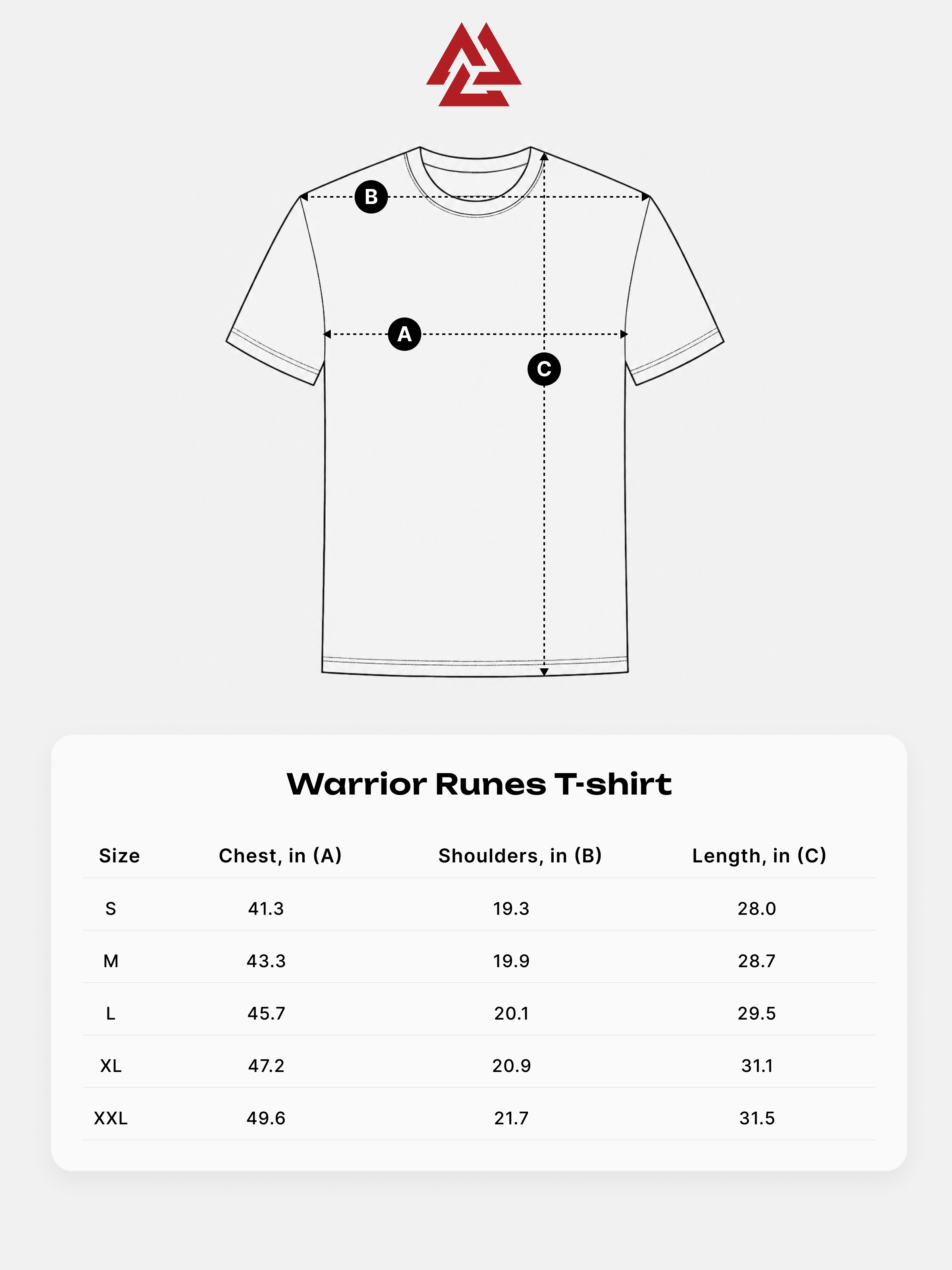Warrior Runes T-shirt White, Photo № 8