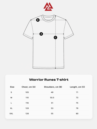 Warrior Runes T-shirt White, Photo № 7