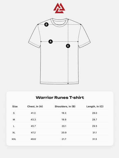 Warrior Runes T-shirt White, Photo № 8