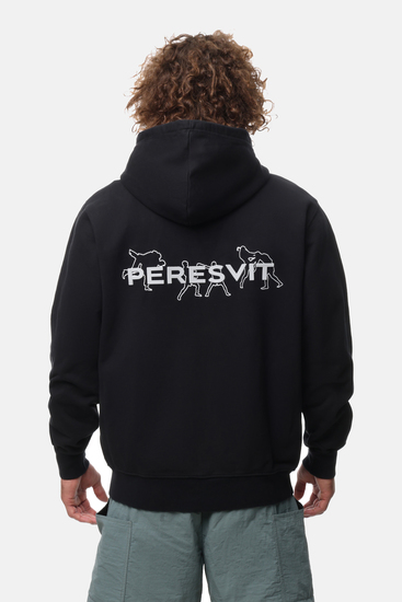 Peresvit Zipper Heavyweight Hoodie Black, Photo № 2