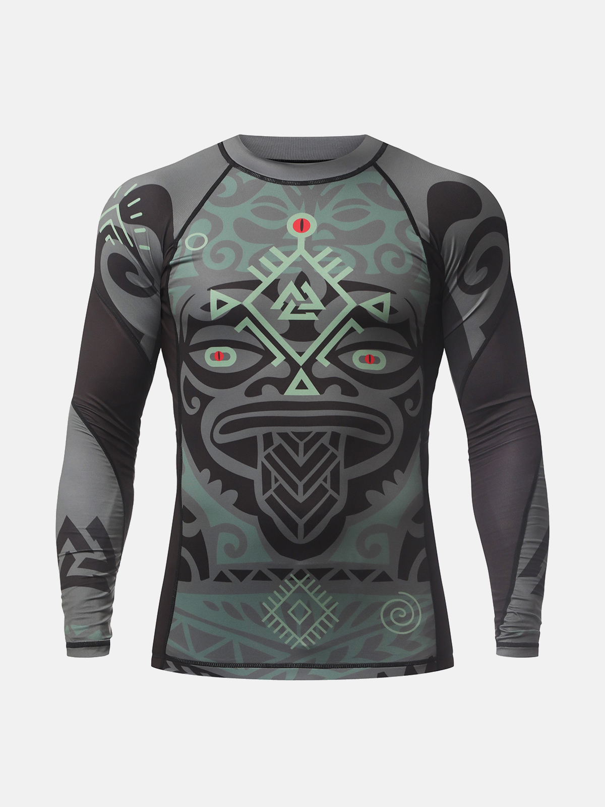 Peresvit Maori Long Sleeve Rashguard Black Military Green