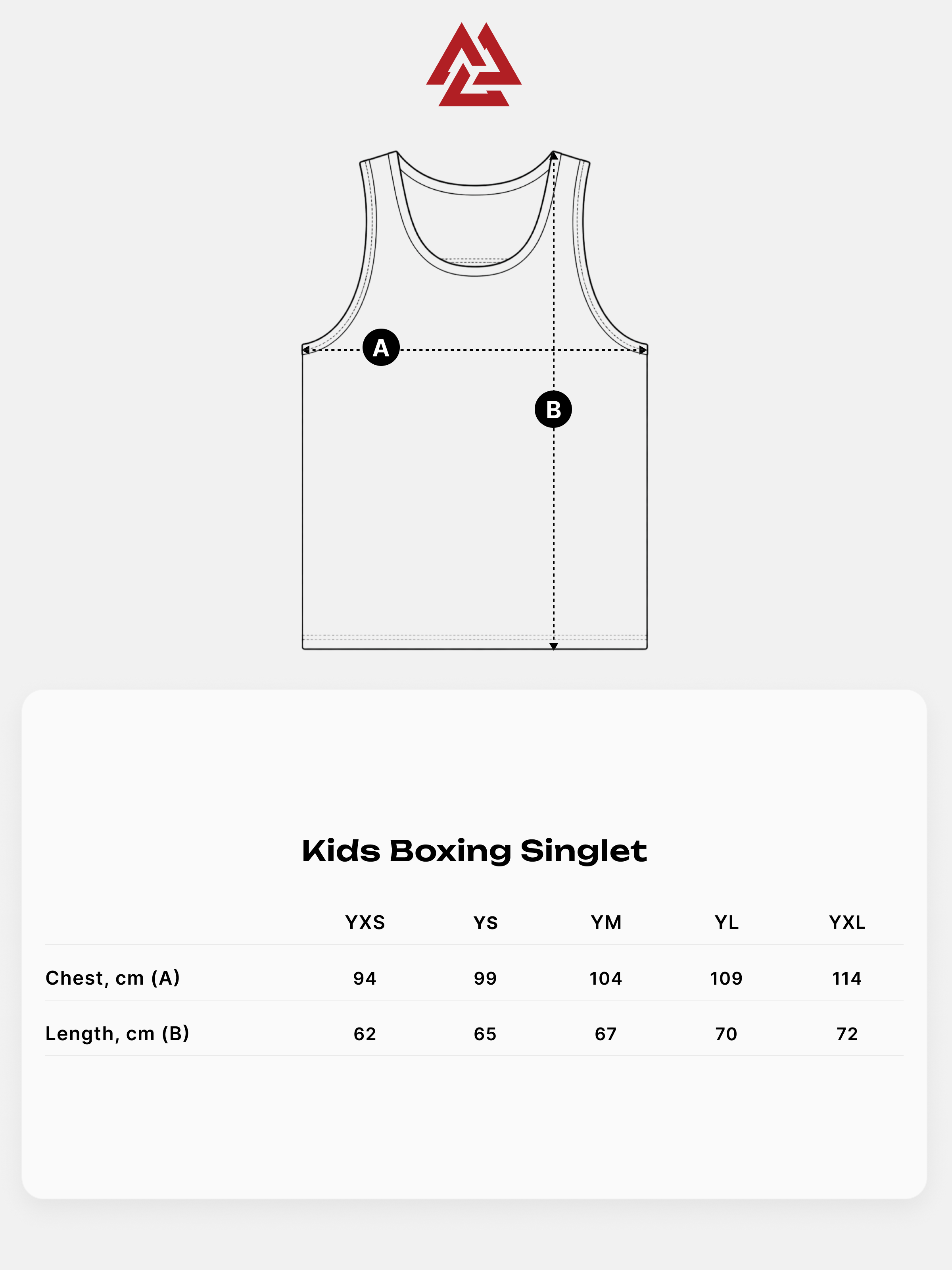 Kids Boxing Singlet Red, Photo № 3