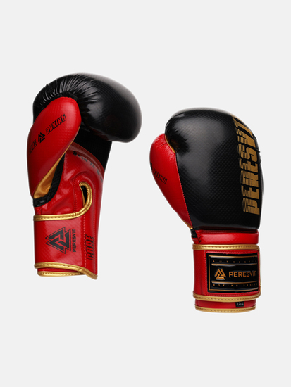 Peresvit Core Boxing Gloves Black Red Yellow, Photo № 5