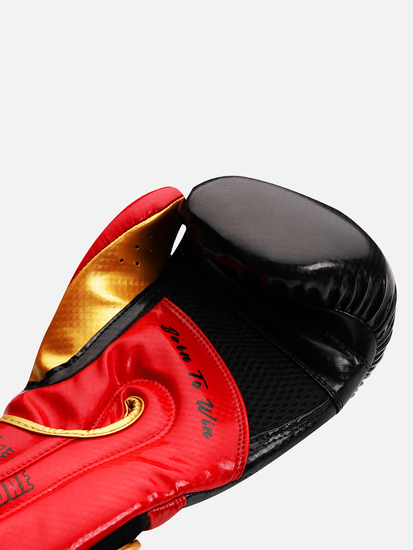 Peresvit Core Boxing Gloves Black Red Yellow, Photo № 6