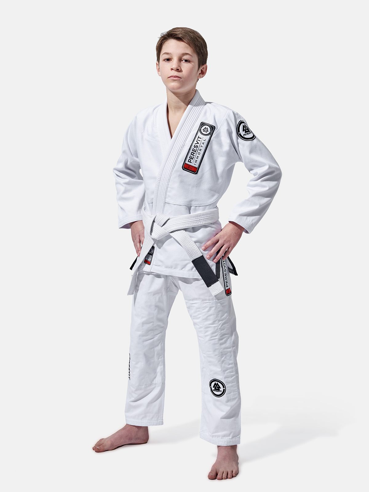 Kids Flawless BJJ Gi White, Photo № 3