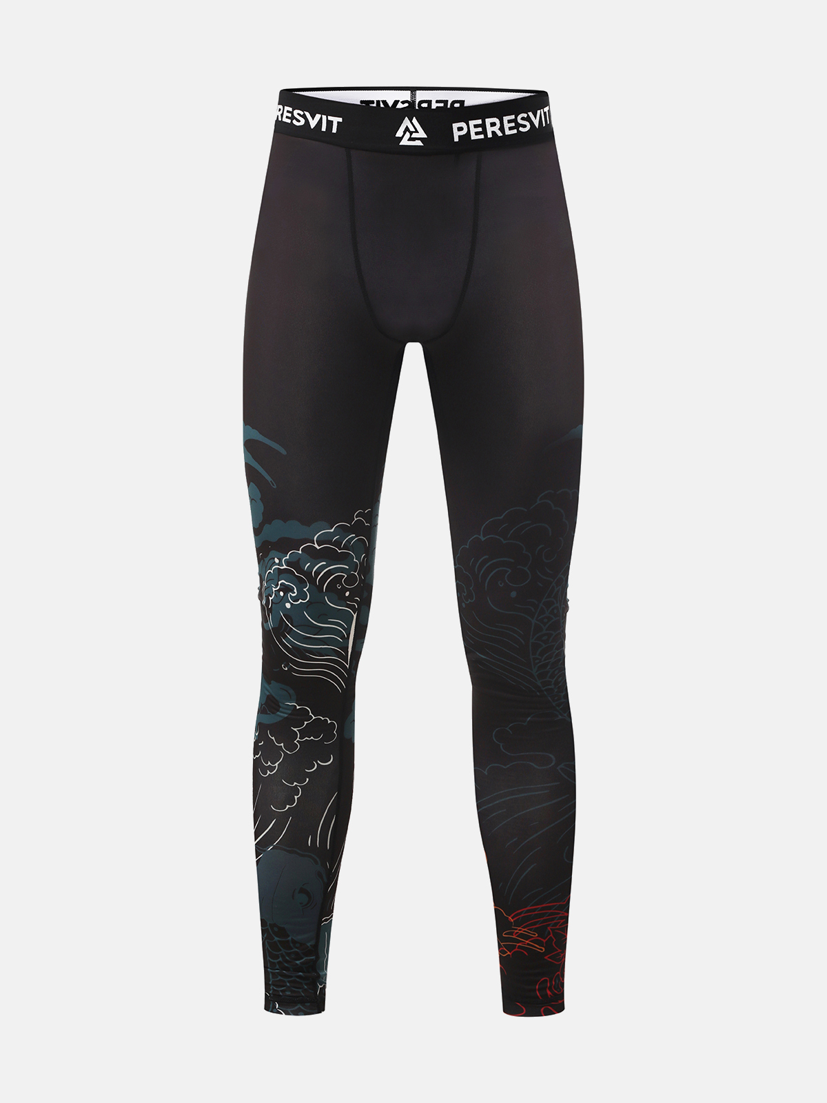 Peresvit Koi MMA Leggins Blue Orange Red