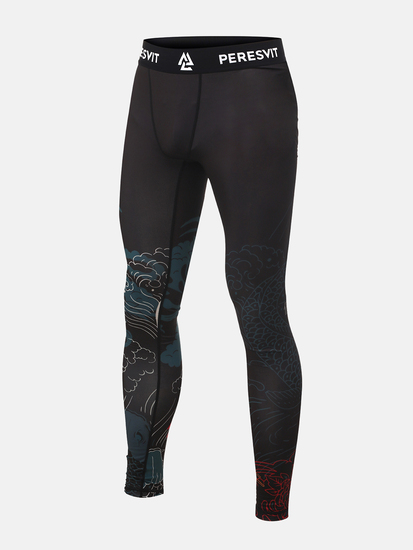 Peresvit Koi MMA Leggins Blue Orange Red