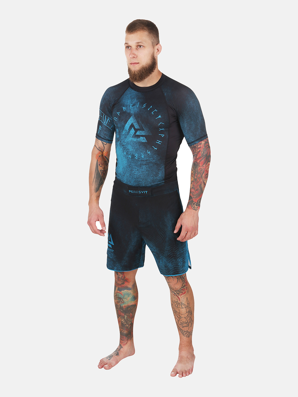 Peresvit Overpower Blue Short Sleeve Rashguard, Photo № 4
