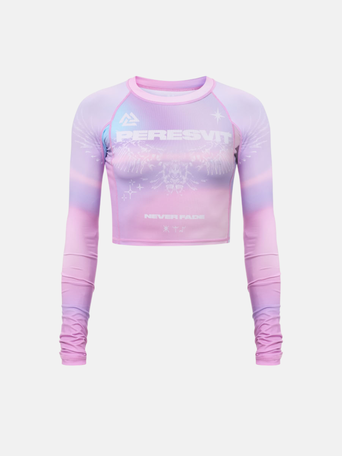 Peresvit Sparkle Ladies Cropped Long Sleeve Rashguard