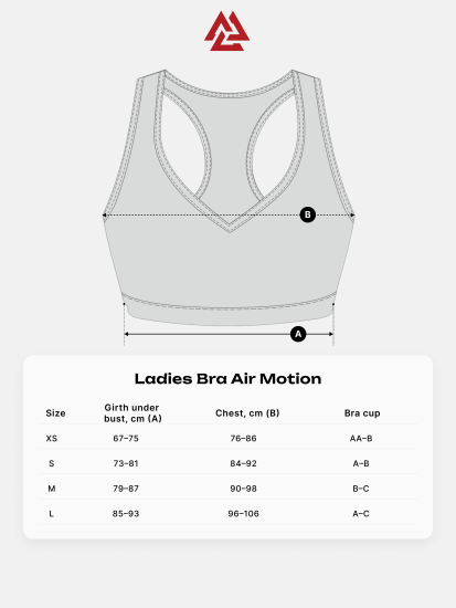 Air Motion Ladies Bra Black, Photo № 3