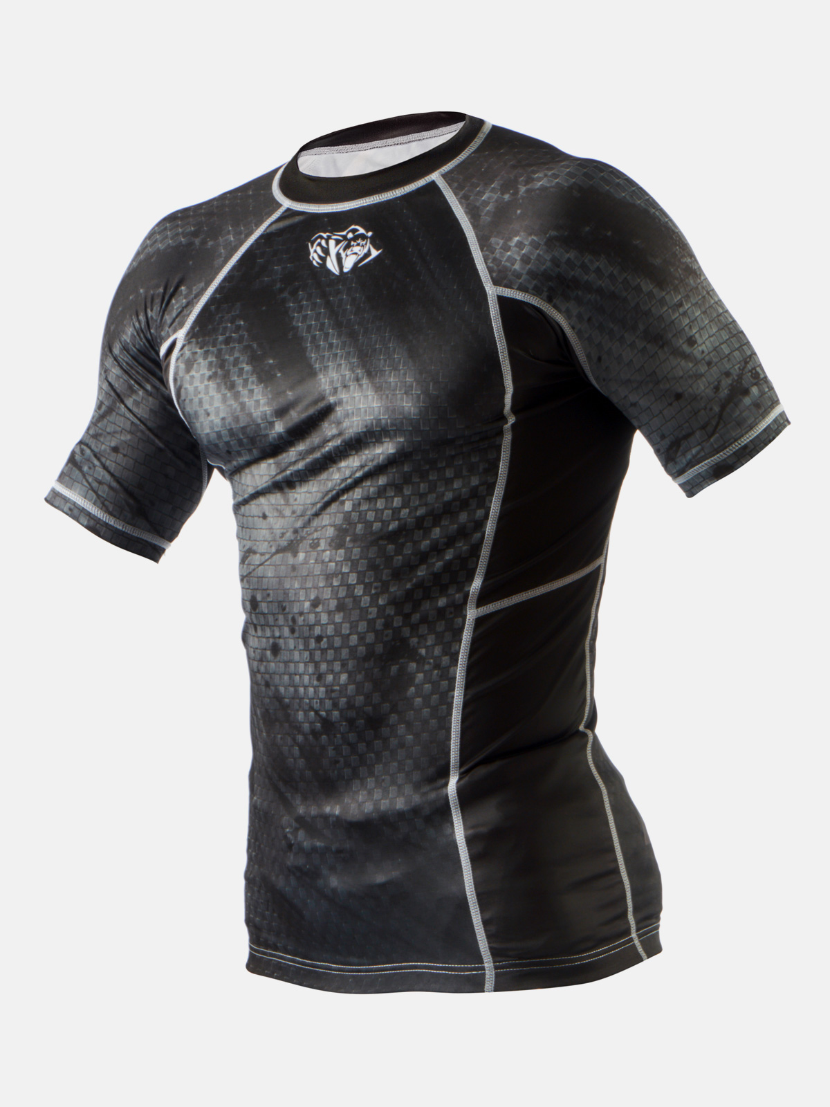 Peresvit Immortal Silver Force Rashguard Short Sleeve Black Rain, Photo № 3