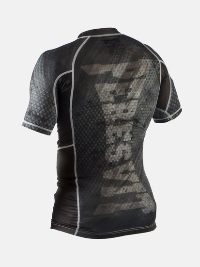 Peresvit Immortal Silver Force Rashguard Short Sleeve Black Rain, Photo № 4