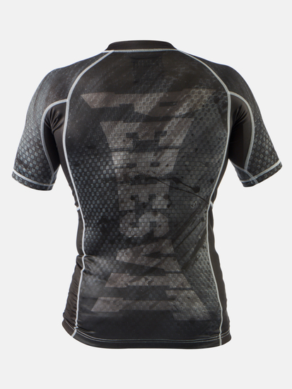 Peresvit Immortal Silver Force Rashguard Short Sleeve Black Rain, Photo № 2