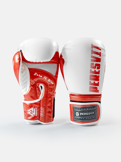 Kids Boxing Gloves White Red, Photo № 2