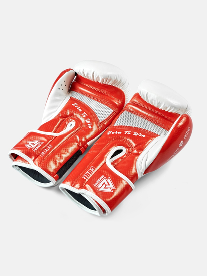 Kids Boxing Gloves White Red, Photo № 4